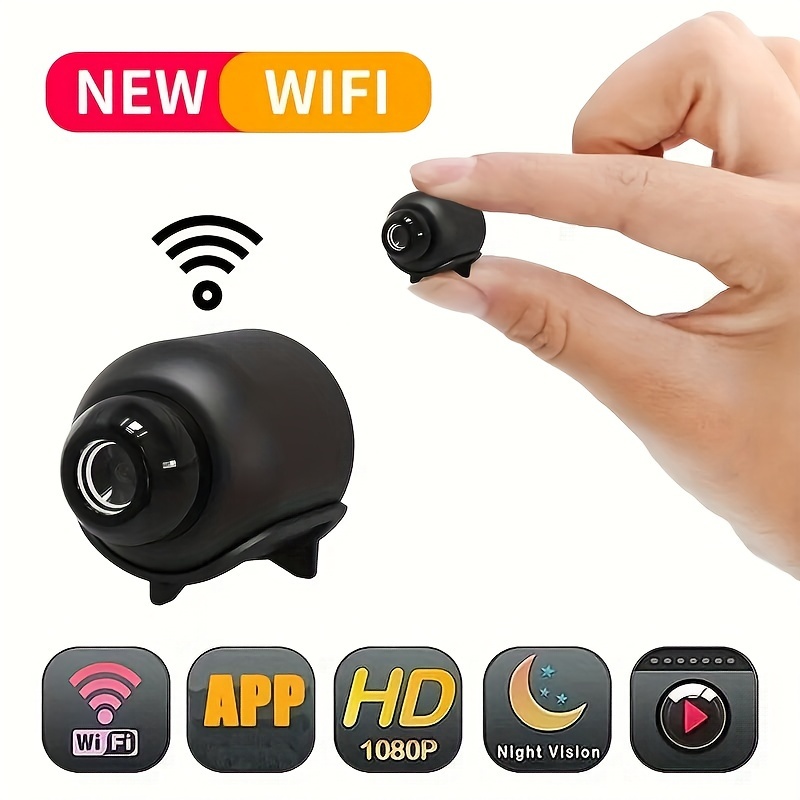 Mini cámara espía Full HD 1080P con visión nocturna y detección de  movimiento, cámara deportiva súper grabadora de video, videocámara pequeña,  mini