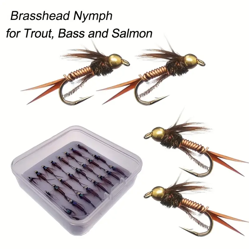 Premium Brass Head Copper Nymph Stone Fly Fishing Bait Trout - Temu