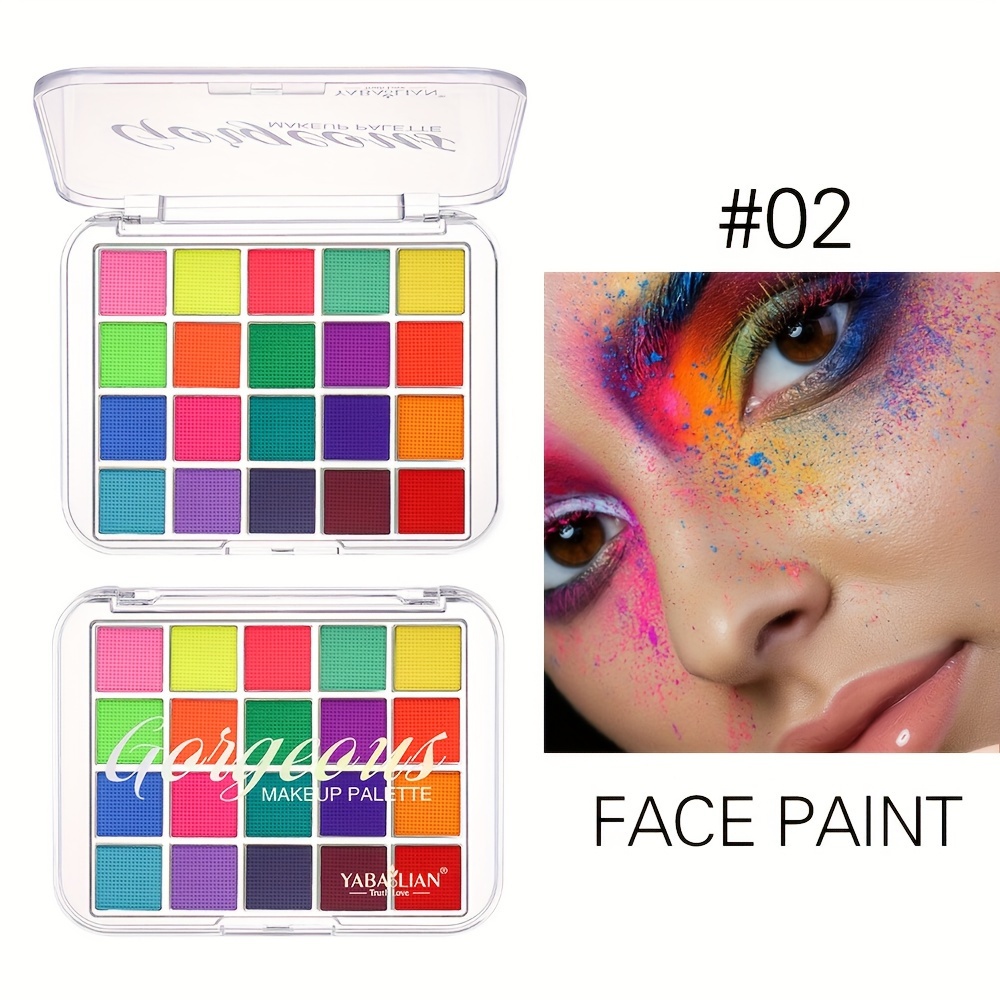  Face Painting, Professional Face Painting Kit Face Painting  Plate Safe Body Paint Halloween Christmas Artist Makeup Painting Kit Face  Body Paint Oil Palette for Kids Adults Party Cosplay DIY : Arts