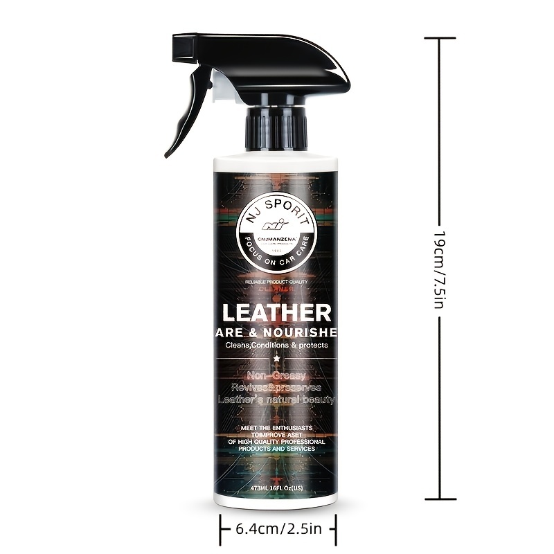 Leather Cleaner Conditioner Care Kit restores Leather - Temu