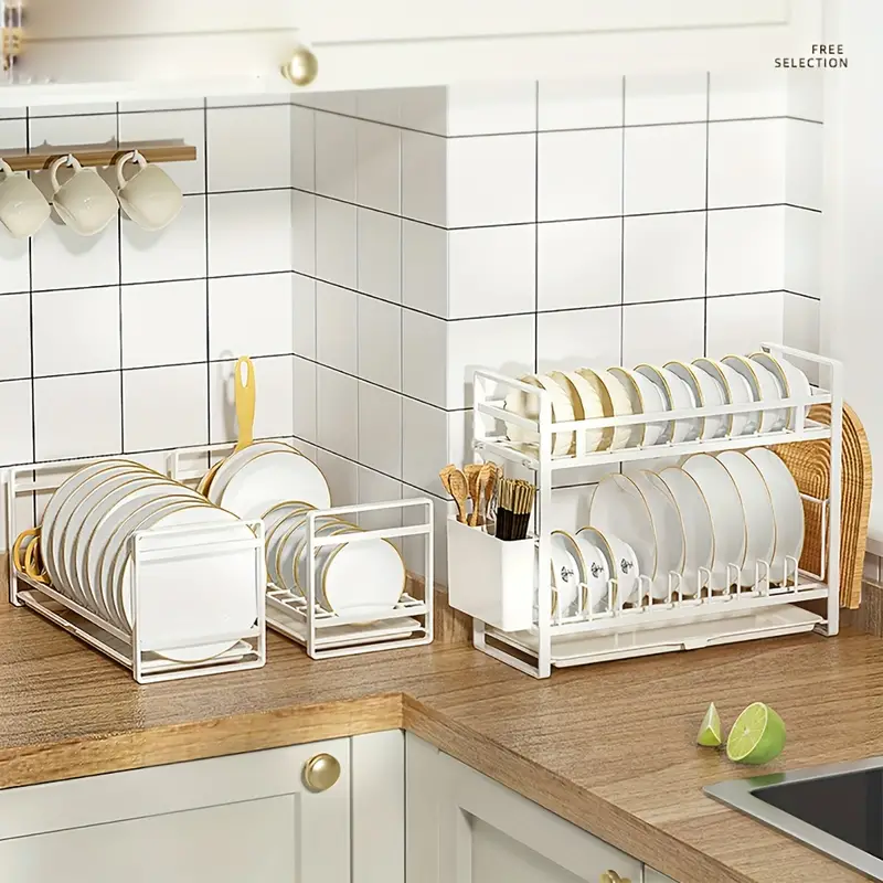 Dish Drying Rack Single/double tier Dish Rack For Kitchen - Temu