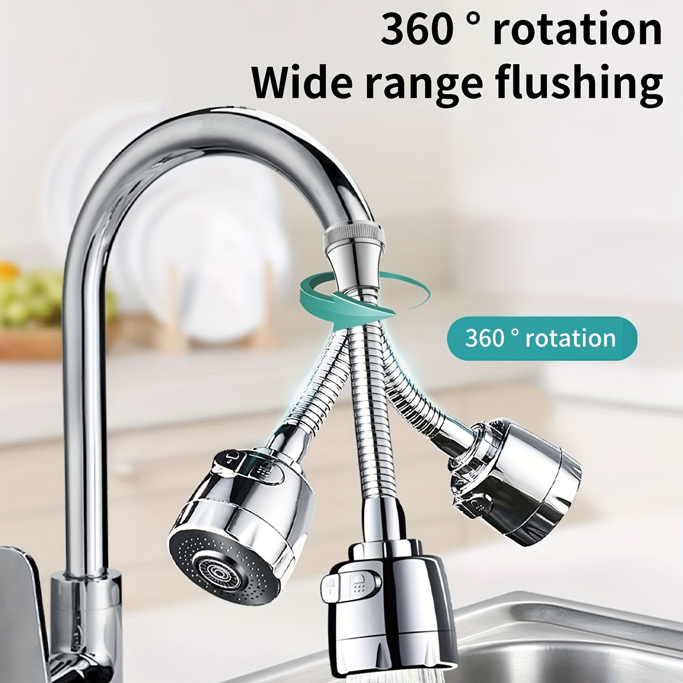 A -Prolongateur de robinet Flexible pour économie d'eau, 1 pièce