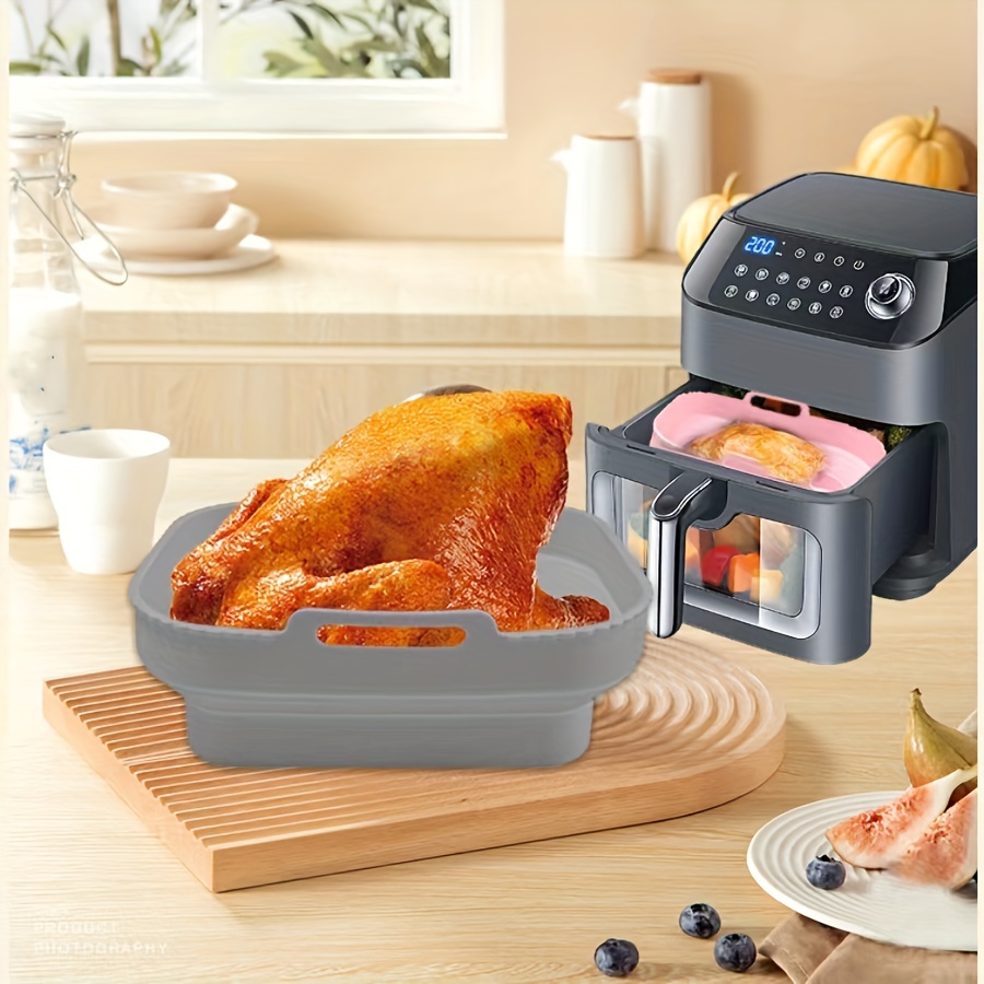 Rectangle Air Fryer Liners Reusable Silicone Oven Air Fryer Liners