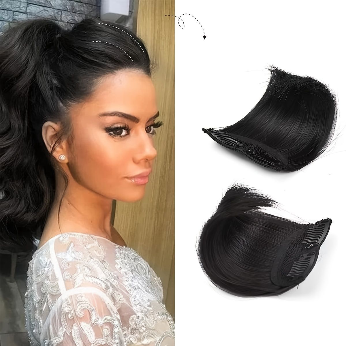 Short Thick Hairpieces Adding Extra Hair Volume Clip In Hair Extensions Hair  Topper For Thinning Hair | Shop The Latest Trends | Temu