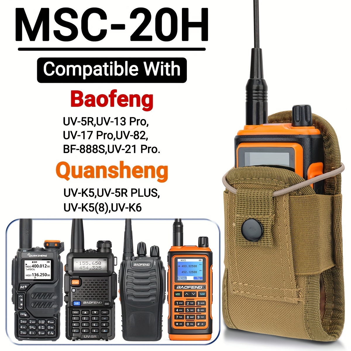 Acheter Pochette tactique Molle pour talkie-walkie Radio 600D