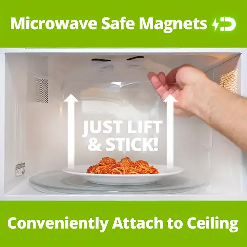 Magnetic Microwave Plate Cover, 11 Inch Collapsible Microwave Cover for Food,  Microwave Cover Hover Magnetic Splatter Guard Lid - AliExpress