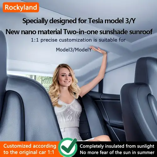2023 Neue Verbesserte Für Modell 3/y Sonnenschirm Dach