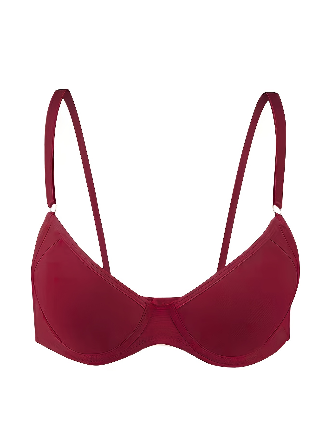 TQWQT Womens Bras Padded Push-Up Bra Plunge Underwear T-Shirt Bra  Complexion 34F