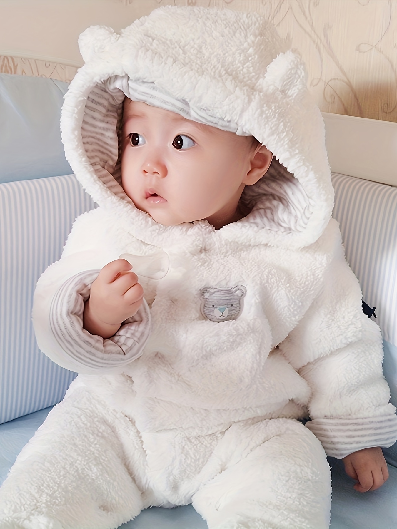 New Newborn Baby Boy Girl Kids Bear Hooded Romper Jumpsuit Outfit Clothes  Outfit