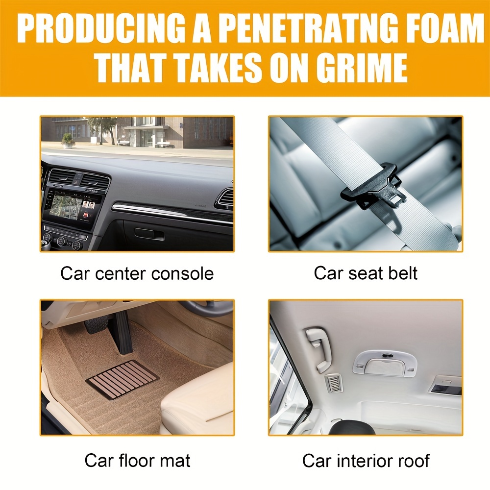 car interior detailing cleaner Cleaner Spray for Car Car Interior Cleaner Foam  car cleaner foam car cleaning products car wash foam spray effective  contamination Removes musty odors, bacteria does not hurt your