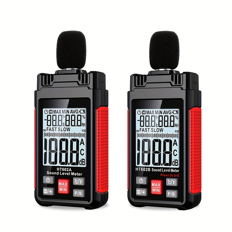 Appareil de mesure du sonomètre numérique portatif de testeur de bruit de  décibel (HT622A)-REN