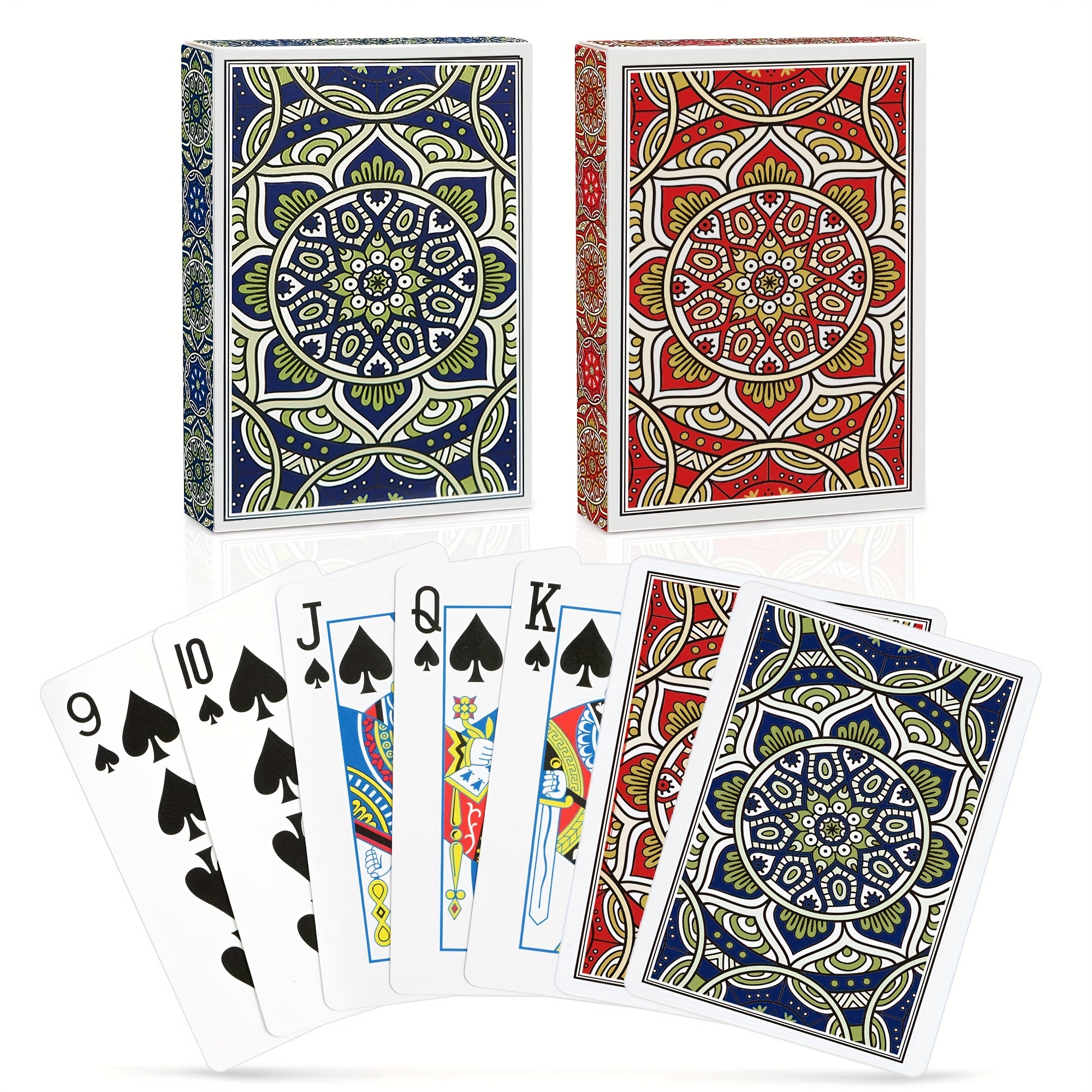 1 Red 1 White Paper High Cost effective Playing Cards - Temu