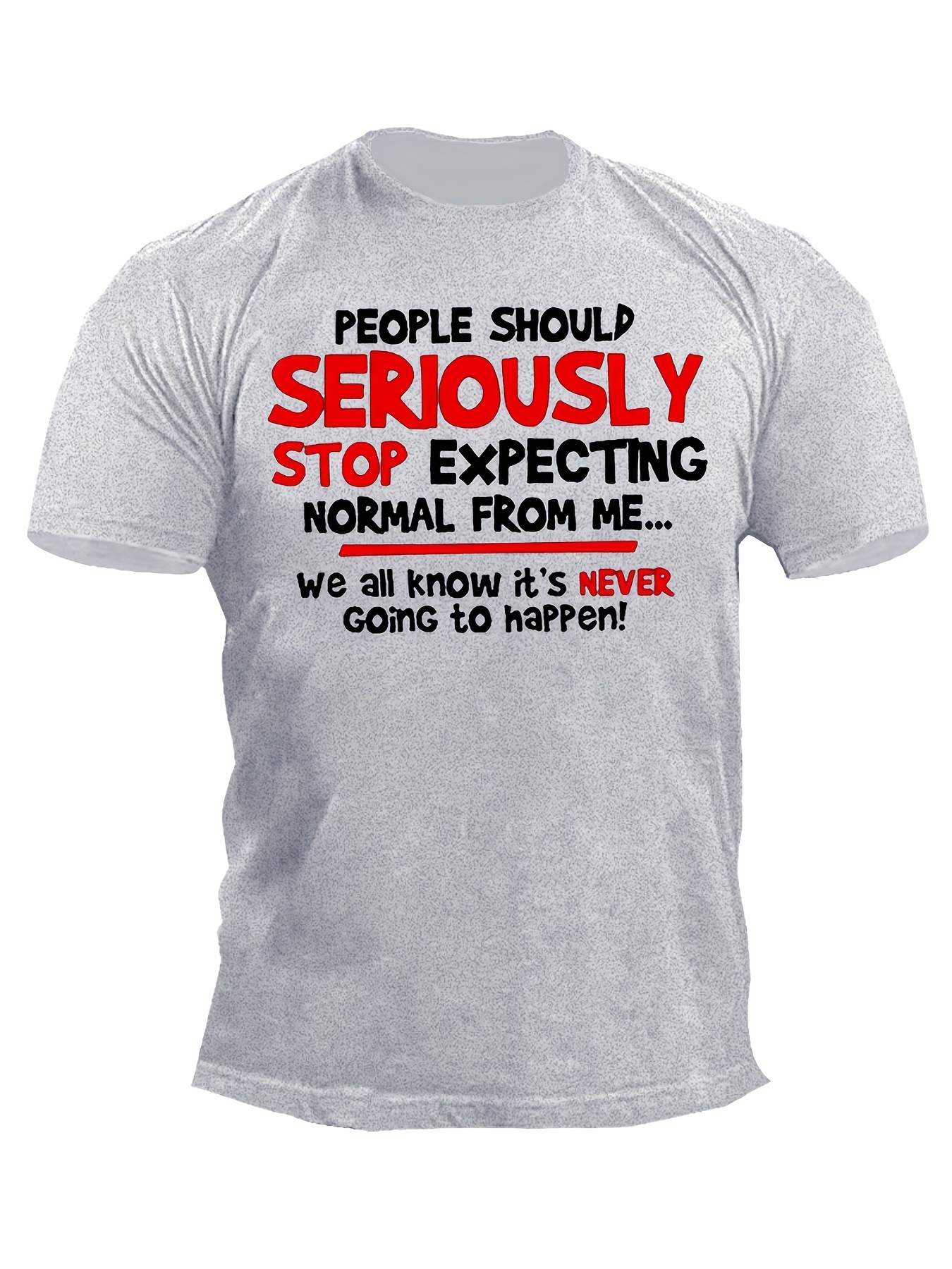 Men's Short-sleeved T-shirt Simple English