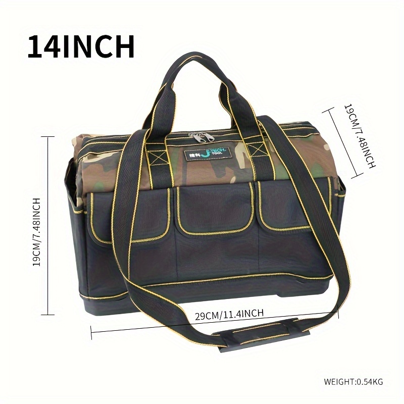 14 Inch 17 Inch 19 Inch Tool Bag Large Capacity Top - Temu