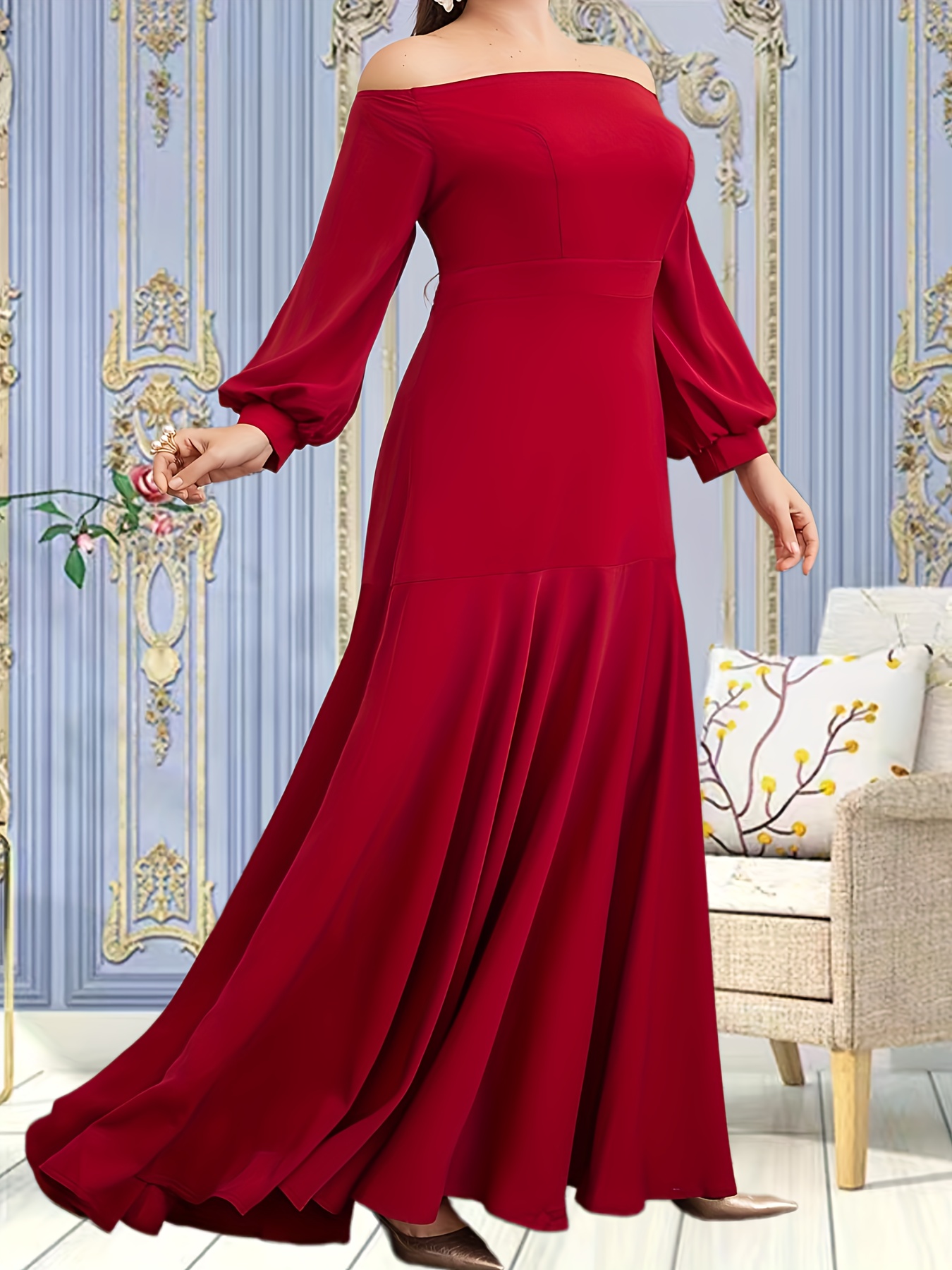 Red Long Flowy Bridesmaid Dresses