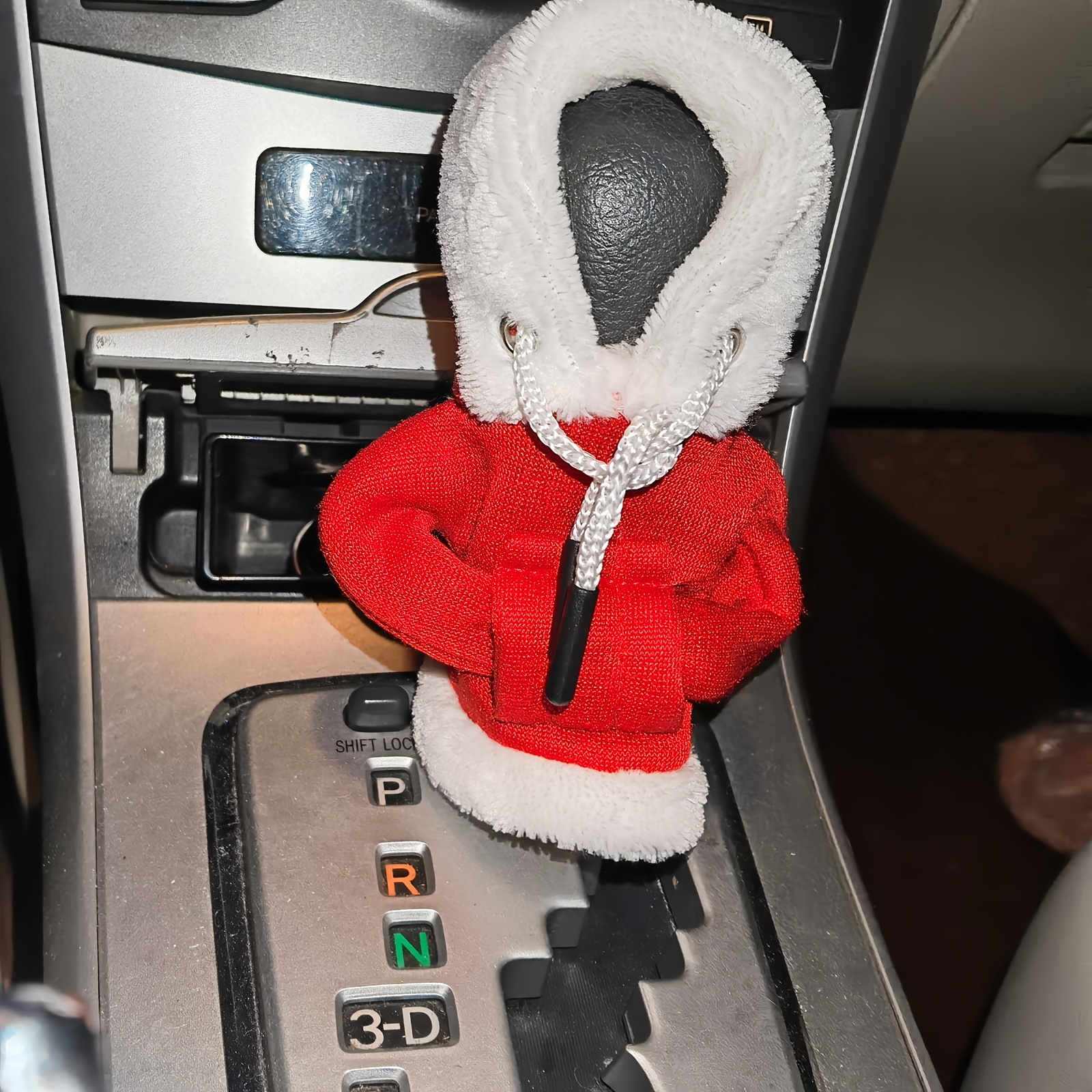 Santa Claus Car Gear Shift Cover Hoodie Fashionable Mini - Temu