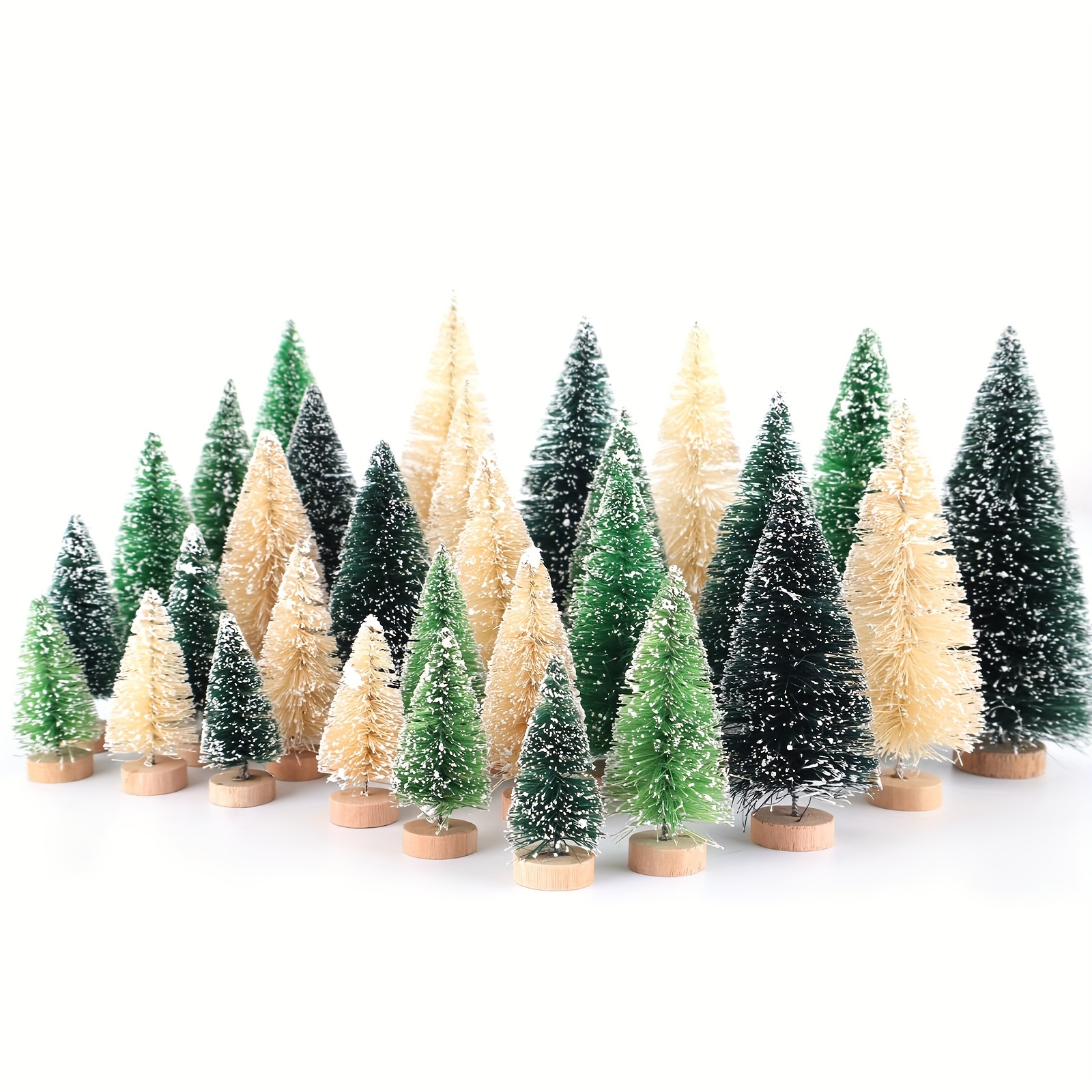 Mini Pine Trees Artificial Mini Trees With Base Assorted - Temu