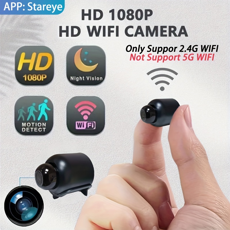 Mini cámara 1080P HD Mini cámara Cámara Vigilancia de seguridad en
