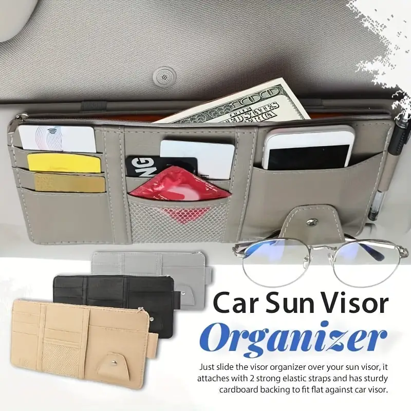 1pc Auto-Visier-Organizer Sonnenblende Aufbewahrungstasche Auto