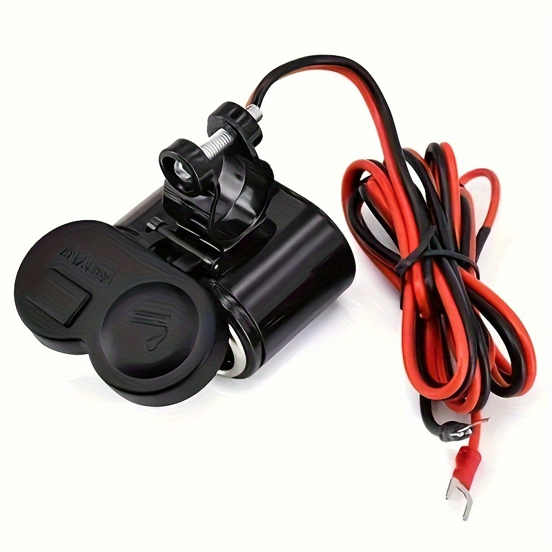 Motorcycle Moto USB Charger Cigarette Lighter Socket Usb Lighter Motorbike  Handlebar Power Adapter with Switch Waterproof