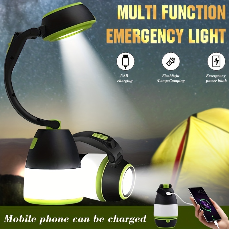 LV10 Camping Flashlight USB Rechargeable Camping Lantern 5 Colors Lamp Tent  Emergency Portable Outdoor Lights For Home Fixture - AliExpress