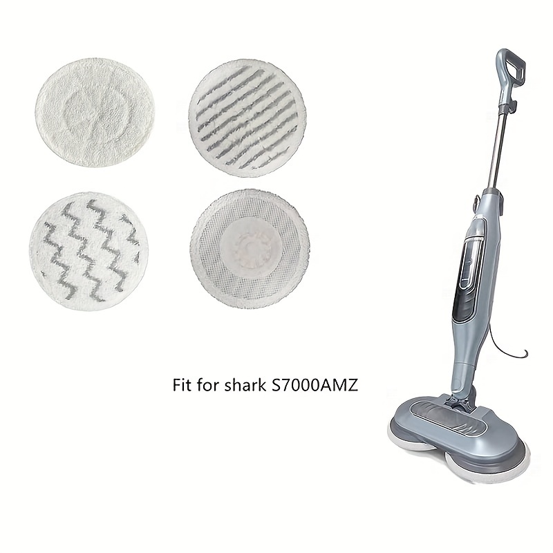 4Pcs Replacement Steam Mop Pads Fit for Shark S7000AMZ S7000 S7001  S7001TGT, Scrub & Steam All in One