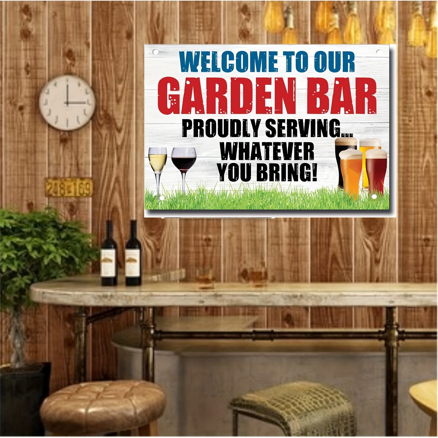 1funny Metal Bar Signs Fixings Included Bar Accessories Home - Temu