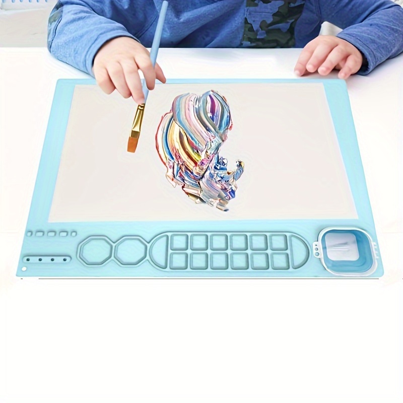 Tapis de Peinture Enfant Silicone Tapis de Bricolage en Silicone