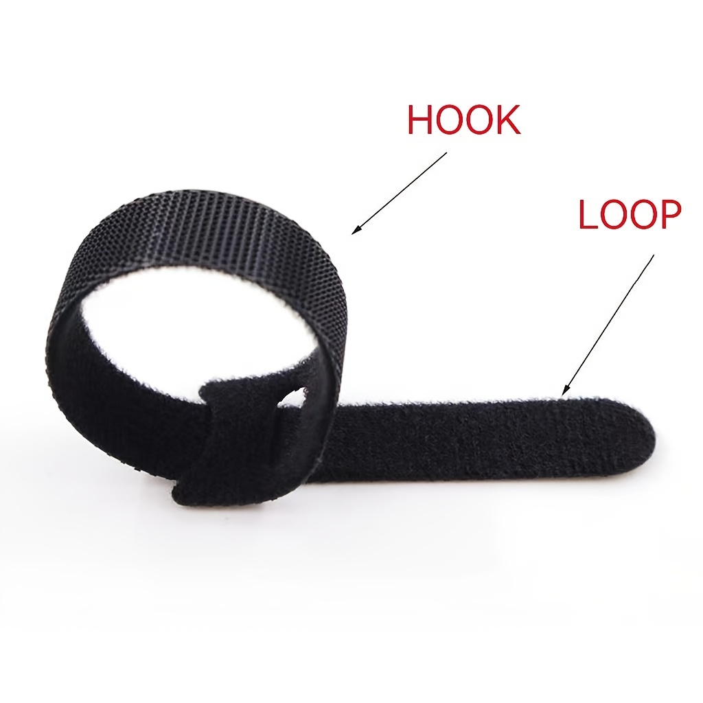 Hook & Loop Strap Magic Cable Ties Reusable Cord Grip PC Tidy Wrap