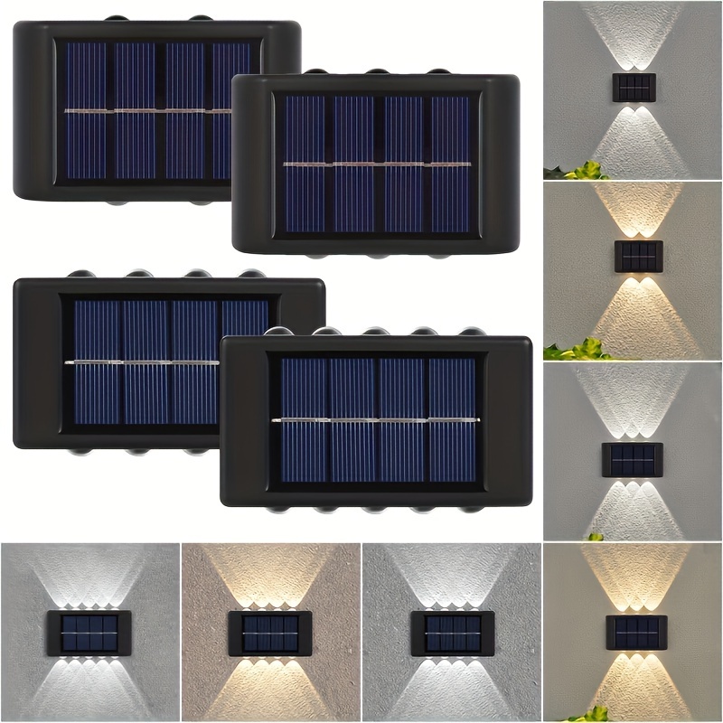 1 Pieza Luces Solares Hacia Arriba Hacia Abajo Impermeables - Temu