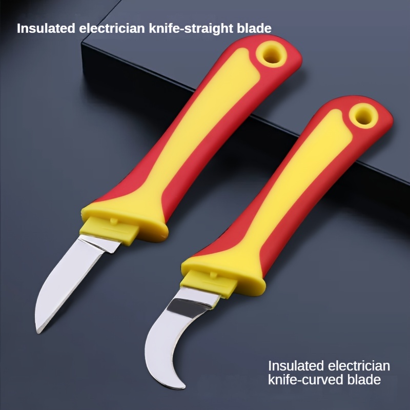 EGA MASTER 73036 Insulated Electricians Cable Stripping Knife Type,  Stainless Steel Blade Material Electrician Knife