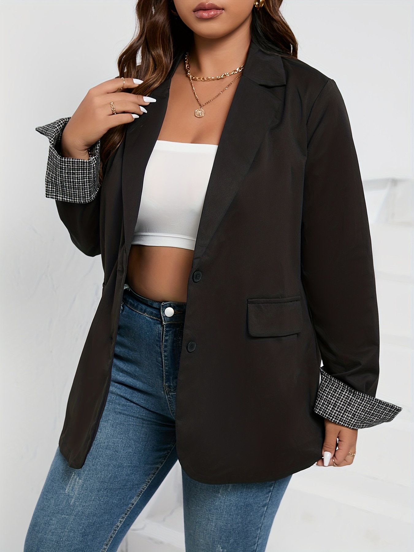 Womens plus outlet size boyfriend blazer