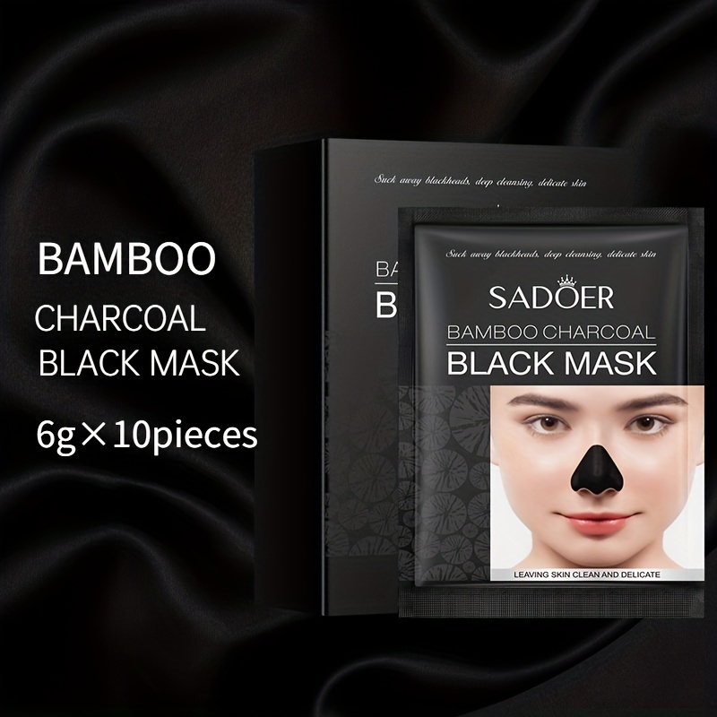 Bamboo Charcoal Nose Blackhead Remover Face Mask Nasal Patch Deep