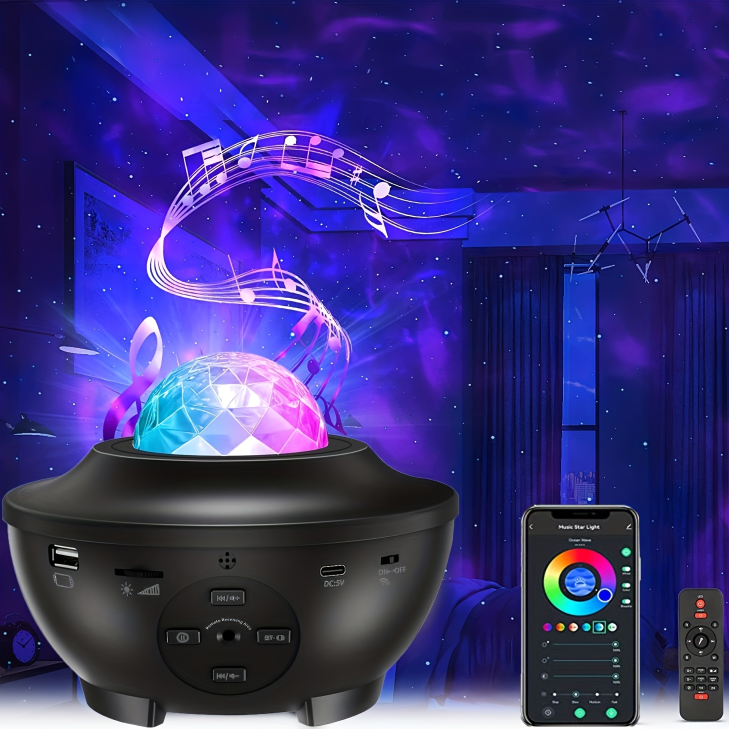 Dongzhen Starry Night Light Projector For Bedroom sky Galaxy - Temu United  Arab Emirates