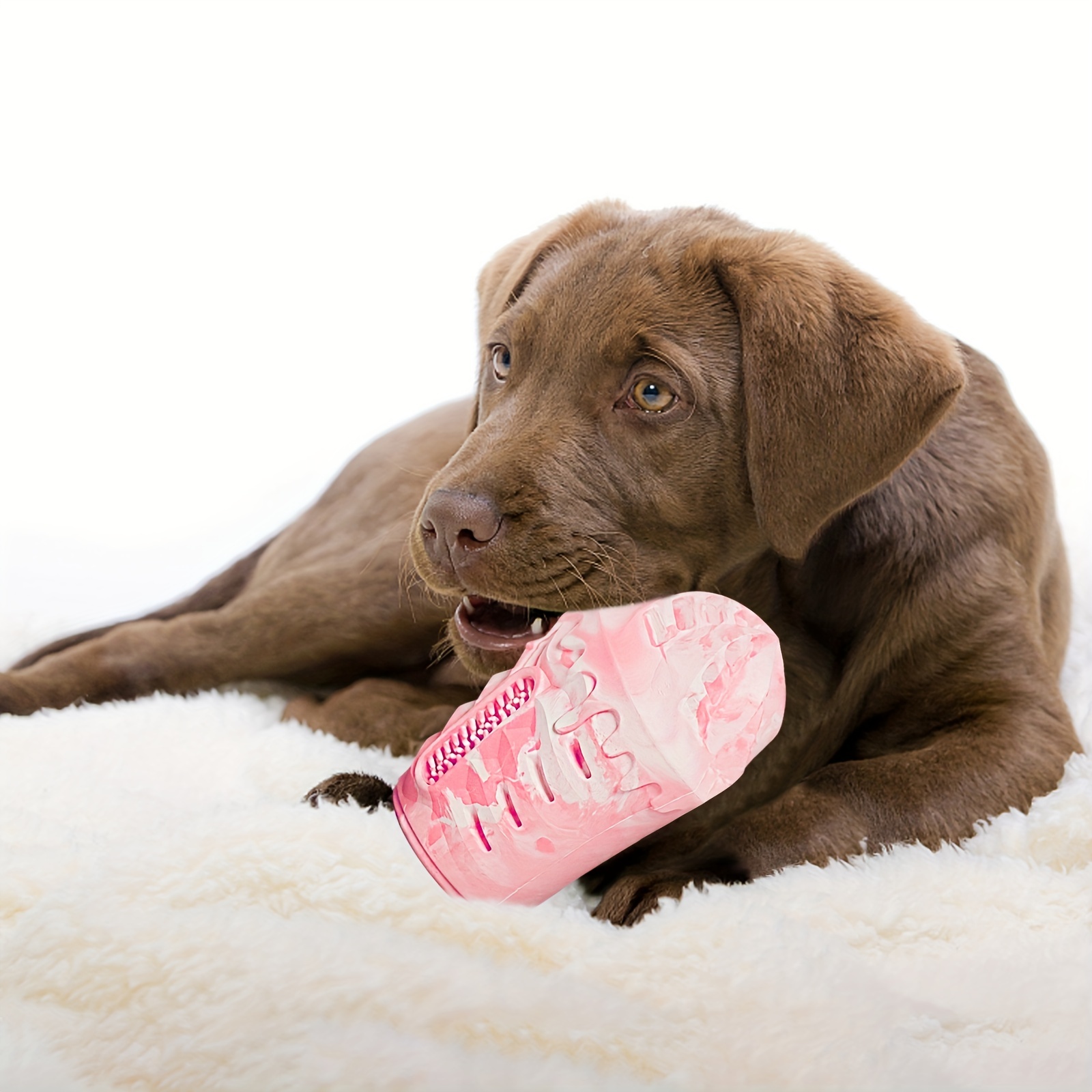 Fillable Dog Toy Teeth Cleaning Use with Peanut Butter Chewers