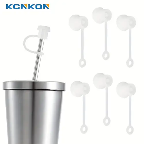 7pcs Straw Cover for Stanley 40&30 oz Cup, 10mm Silicone Straw Covers Cap for Stanley Cup Accessories, Cute Cloud Flower Straw Topper for Tumblers