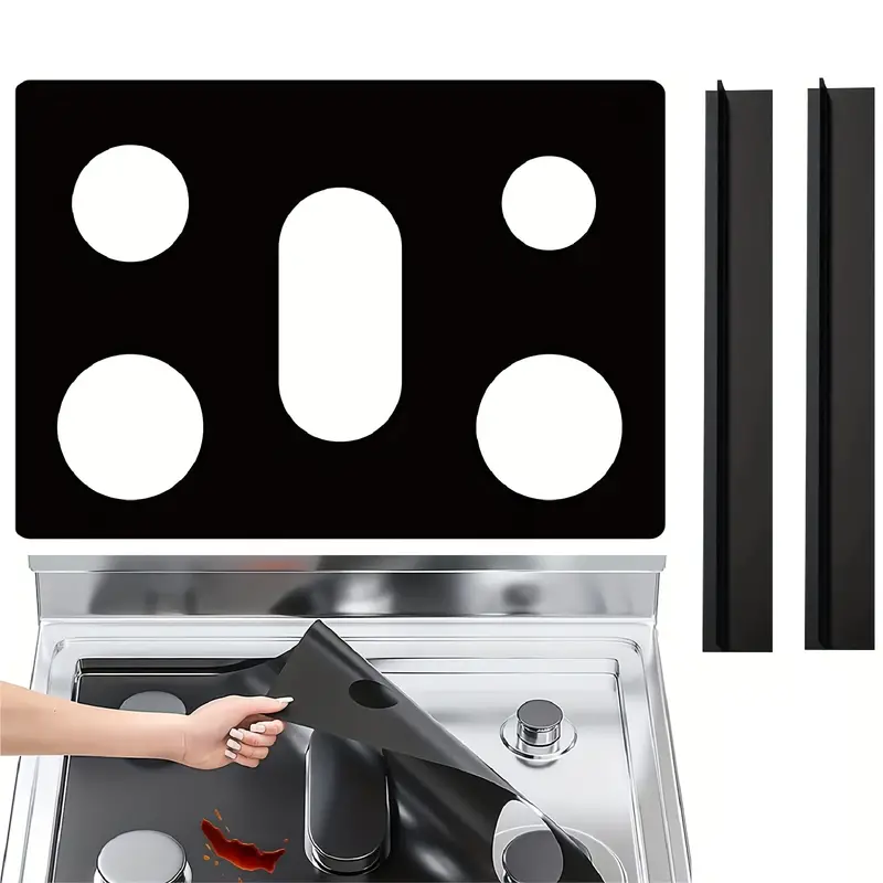 Stove Protective Mat, Stove Cover, Stove Guard Stove Top Protector, Gas  Stove Mat, Non-stick Stove Burner Cover Washable Stove Counter Protective  Mat, 5 Holes Oil-proof Mat, Kitchen Accessories - Temu Portugal