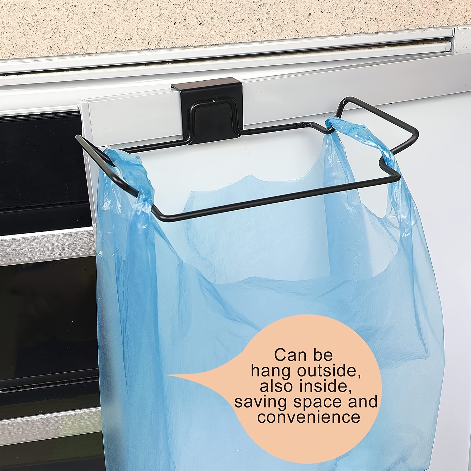 Mini Trash Bag Holder For Cabinet Doors And Cabinets Hanging - Temu