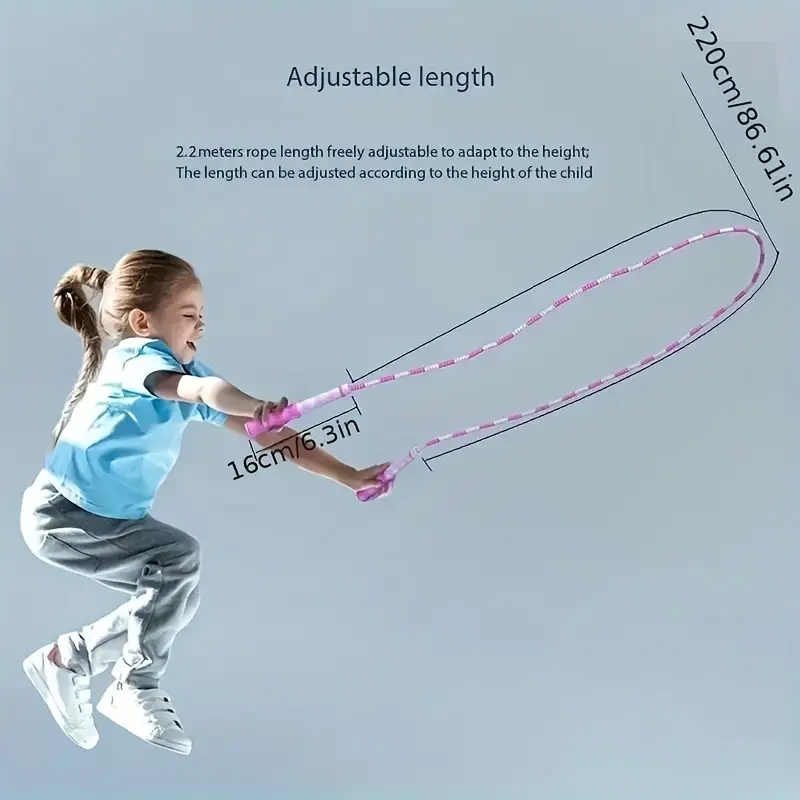 Corde À Sauter À Perles Souples Réglables, Corde À Sauter Pour Hommes,  Femmes Et Enfants, Adaptée Au Fitness, À L'entraînement, À L'exercice Et À  La Perte De Poids - Temu France