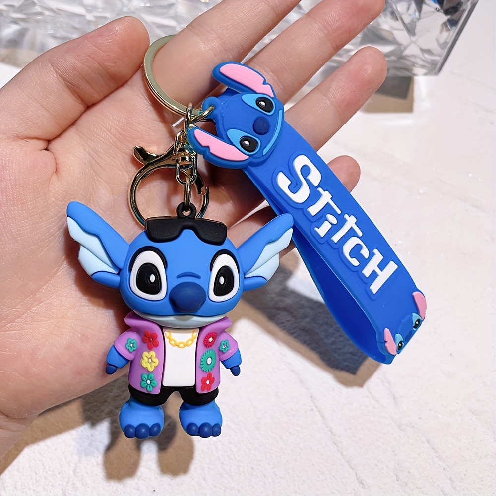 Anime Disney Keychain Lilo & Stitch Keyring key chain doll car pendant gift  PVC