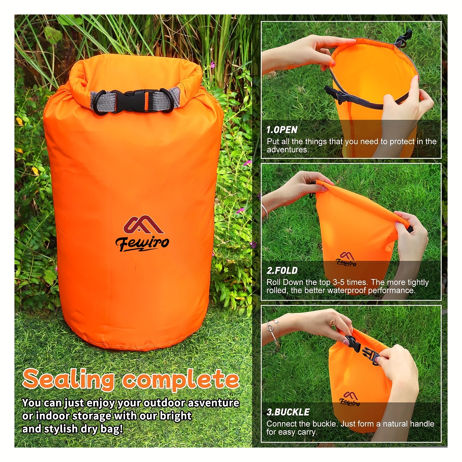 Keep Gear Dry Clean Waterproof Dry Bag Kayaking Gym Hiking - Temu Canada