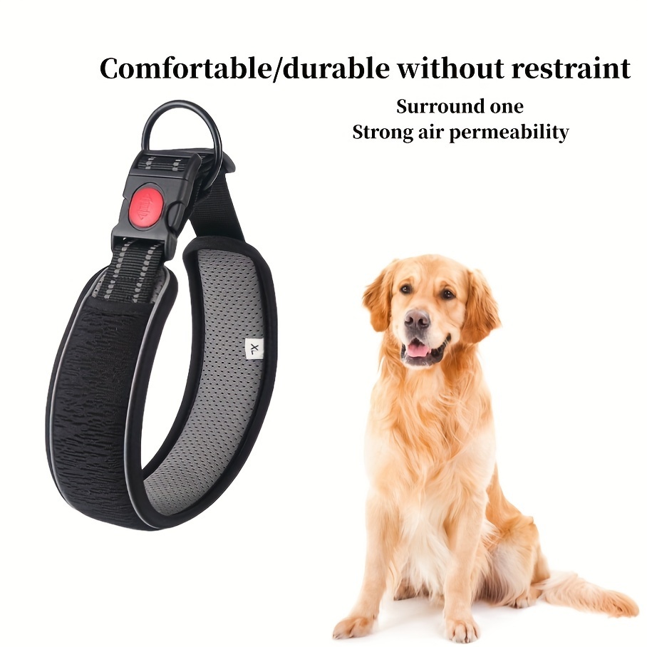 Widened Padded Dog Collar Adjustable Soft Lining Dog Collar - Temu