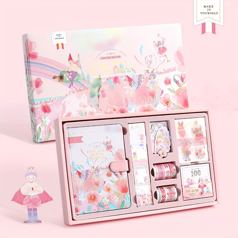 Kawaii Japanese Korean Sakura Maiden Heart Stationery Set Gift Box