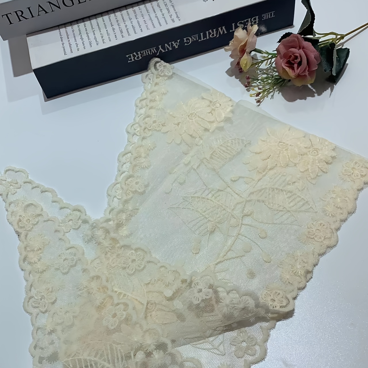 Champagne Stretch Lace