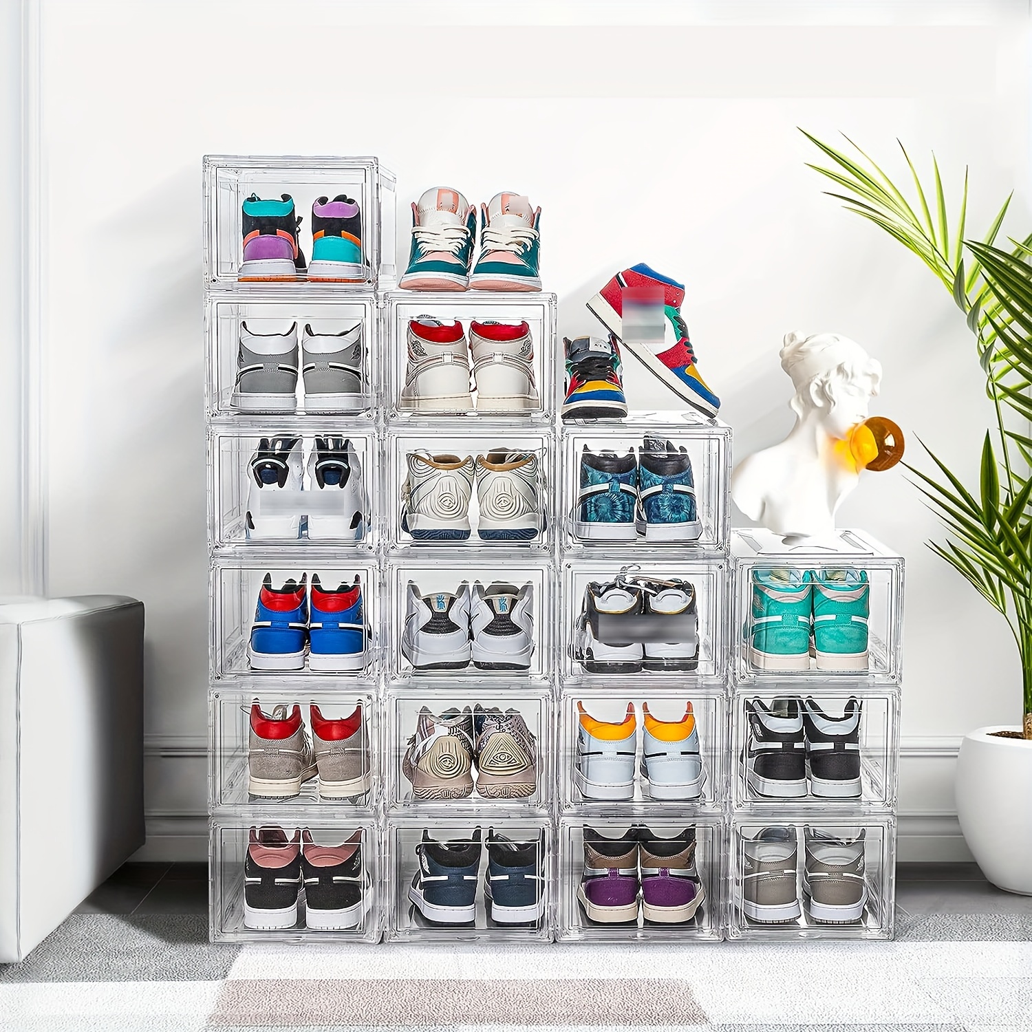 12 ideas de Cajas para Zapatos Apilables