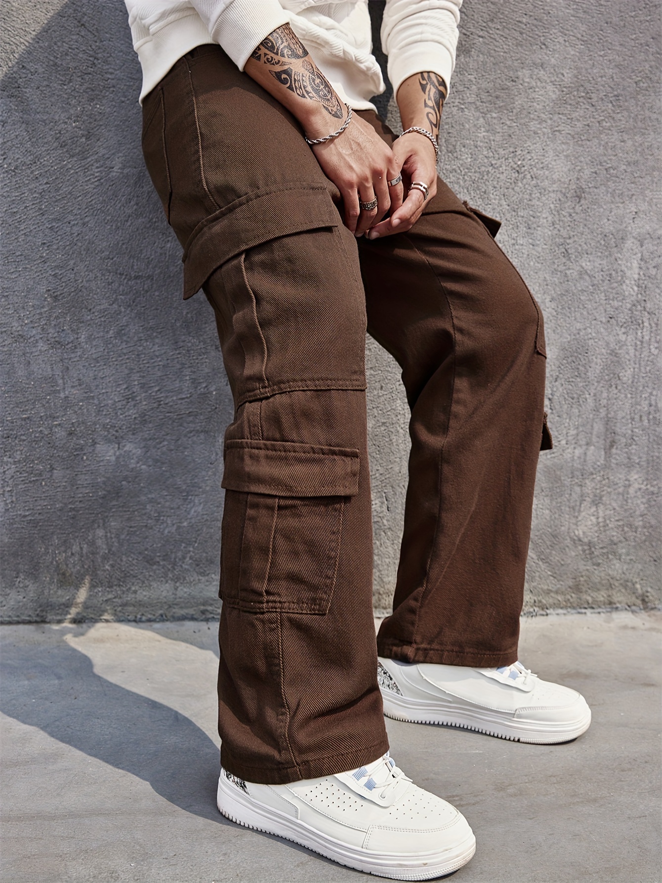 Loose Temu Multi Pocket Germany Fit Style Jeans Herren Street - Lässige