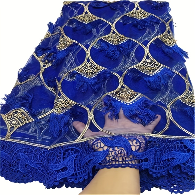 Glossy Guipure Lace Fabric: Exclusive Fabrics from Switzerland by