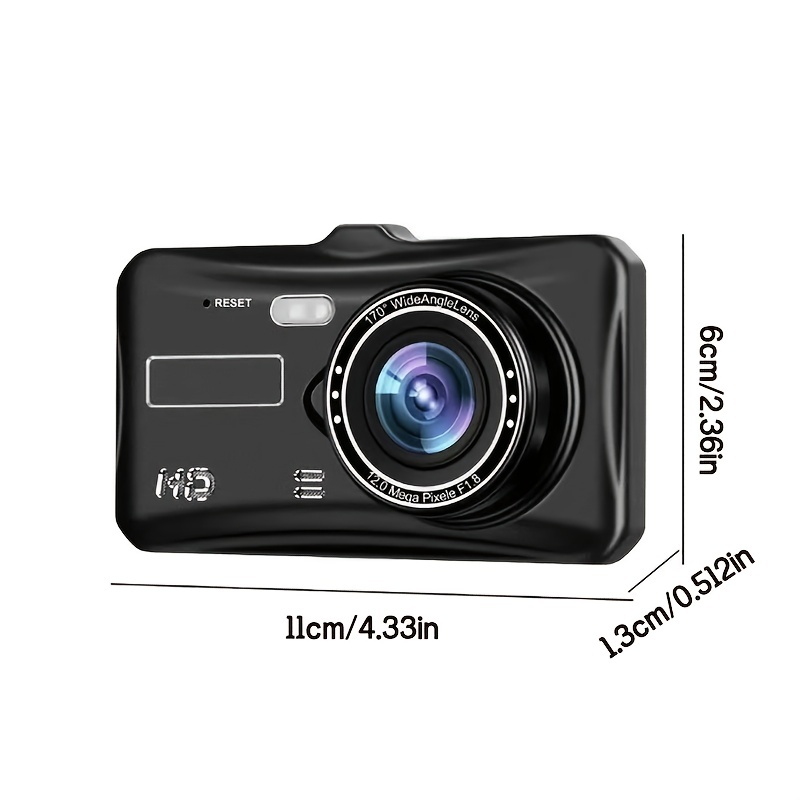 Best Buy: Owlcam Classic 5.0 2.4 HD LCD Dual Dash Cam with Dash Mount  Black XT9881 - 5.0