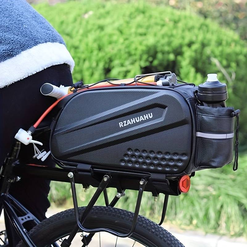 Bike Saddle Bag Hard Shell Bicycle Saddle Bag With Taillight & Rain Cover Waterproof... Bike Seat