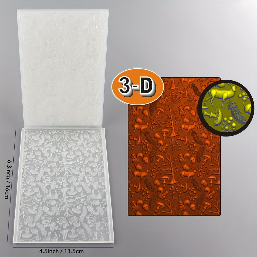 3D Embossing Folders Background Embossing Plastics Folder for Card